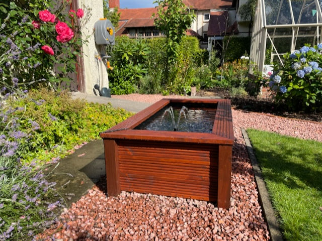 Thumbnail: Low level wooden pond with seating