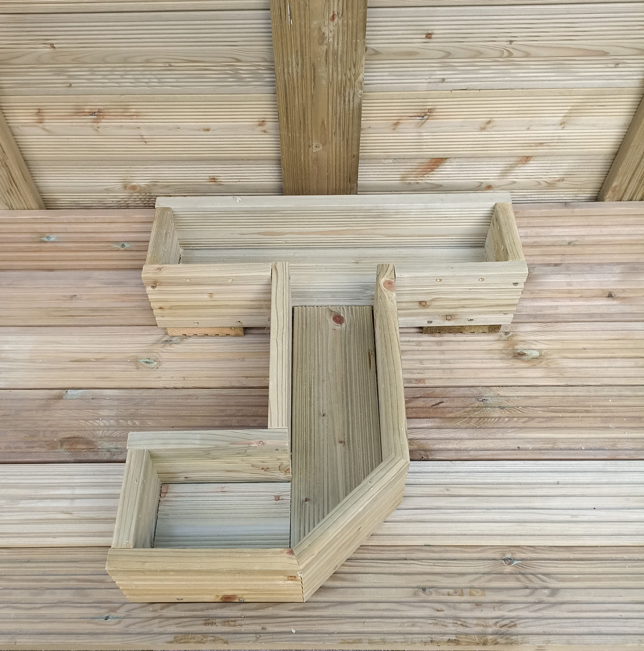 Letter J Shaped Planter View 1