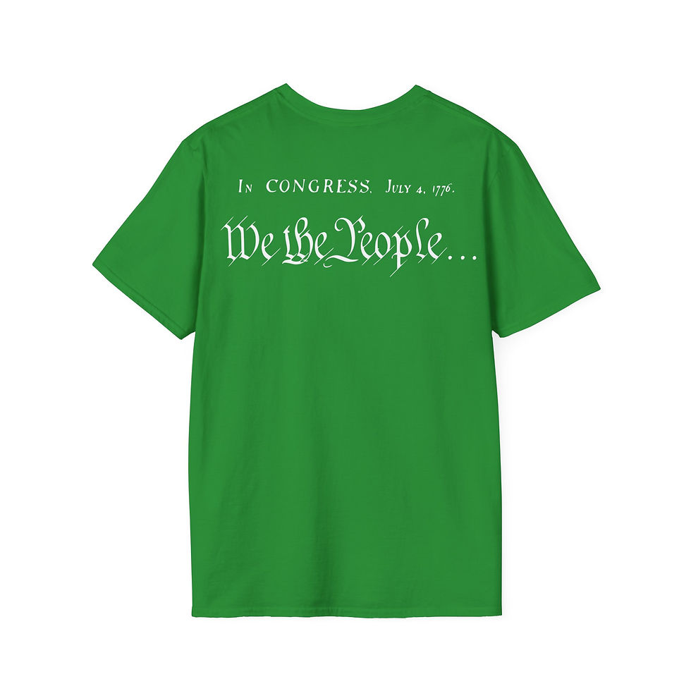 Thumbnail: Green T-Shirt: "In Congress, July 4, 1776, We The People..."
