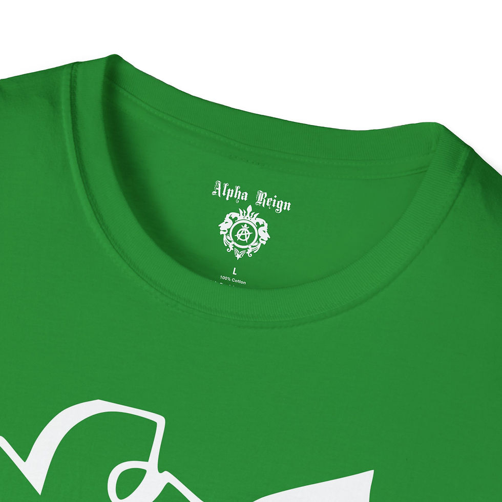 Thumbnail: Green Alpha Reign shirt tag