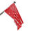 Thumbnail: American Blood White Single Sided Flag: Distressed red, white stars