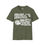 Thumbnail: Olive green t-shirt with text: 'Give a man a gun...', etc.