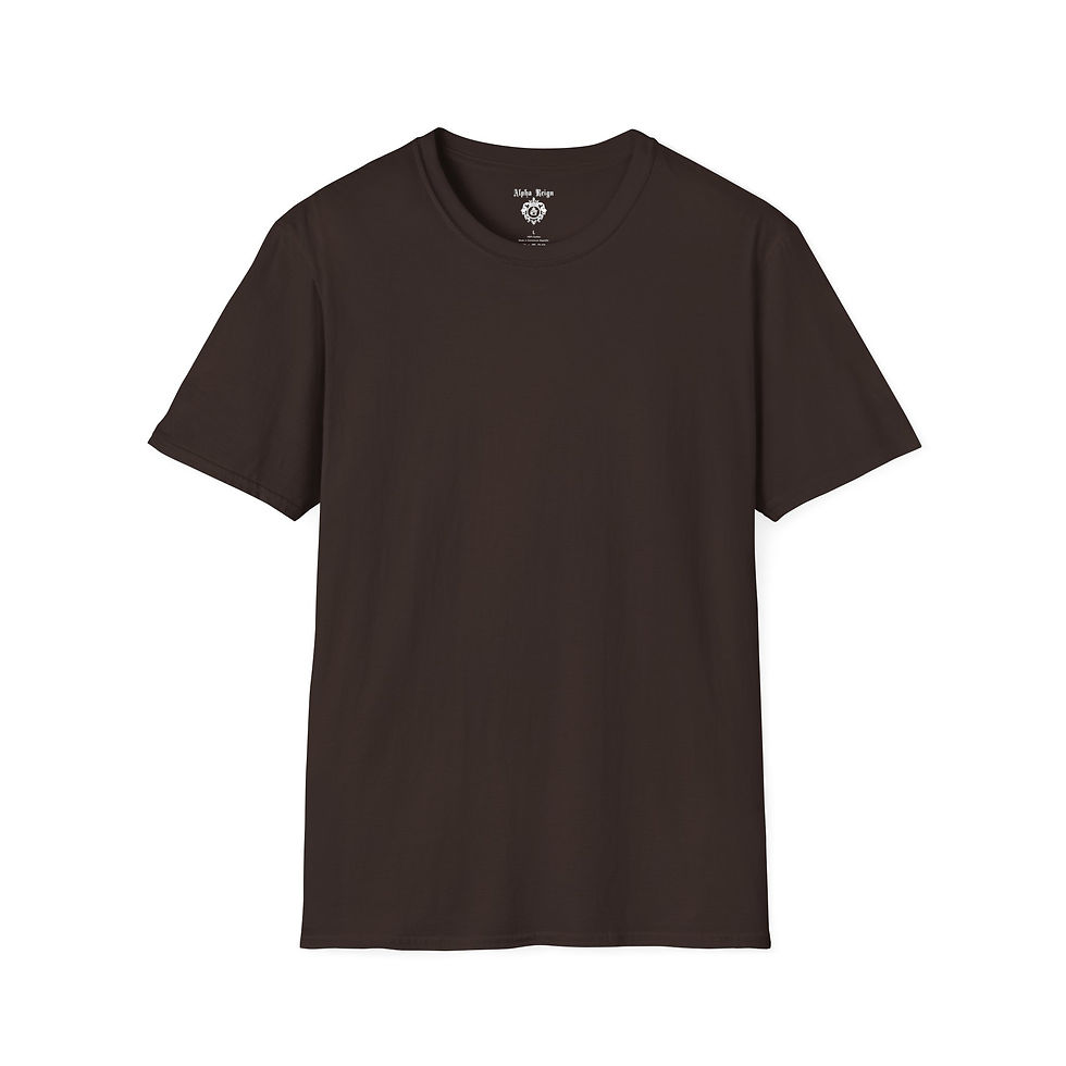 Thumbnail: Dark brown v-neck T-shirt