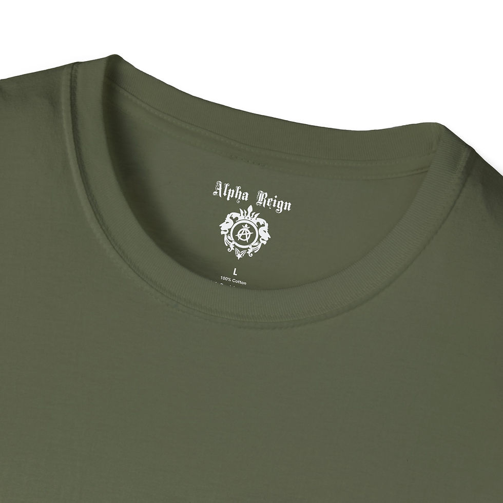 Thumbnail: Alpha Reign olive green crew neck t-shirt