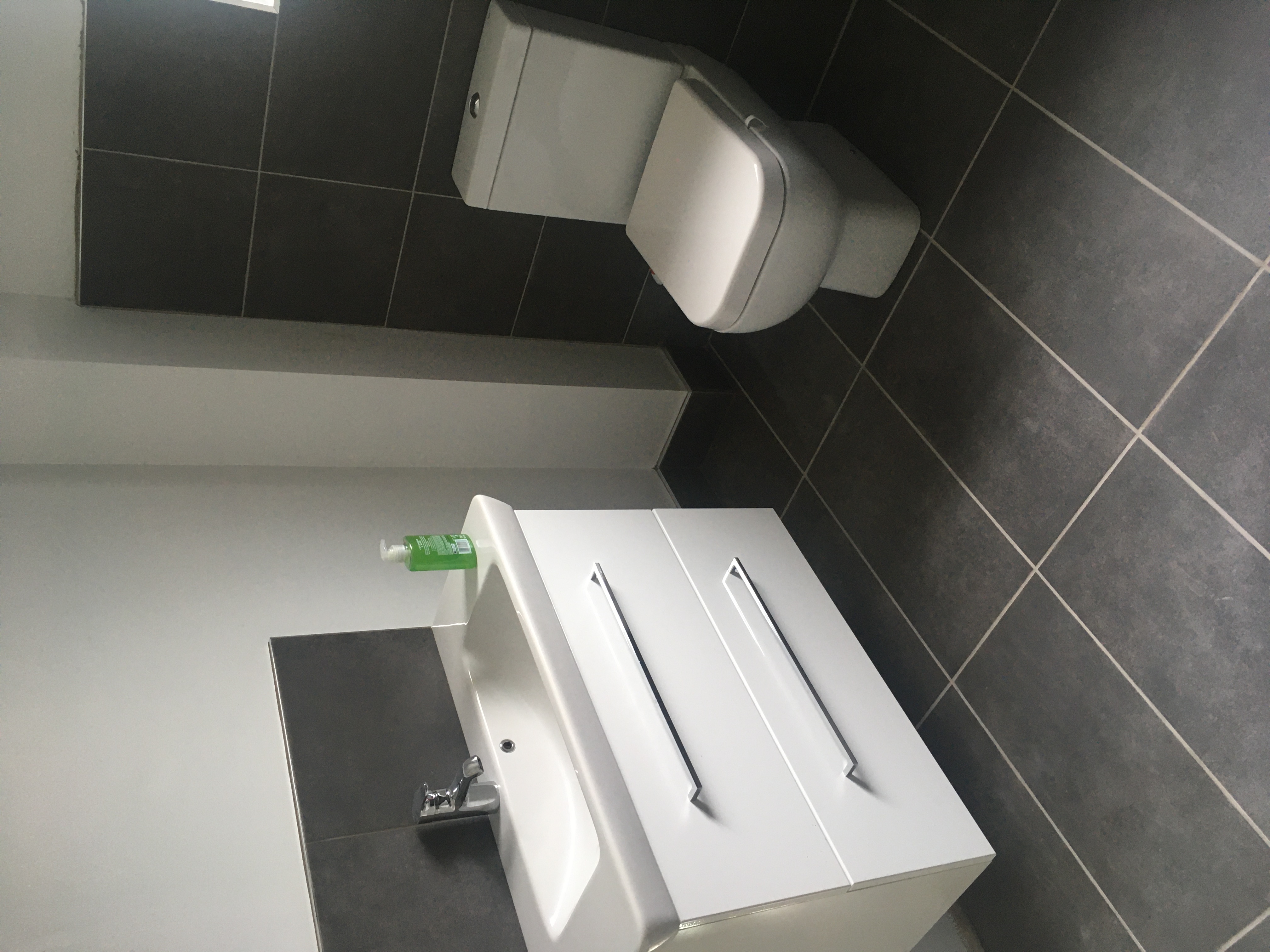 Bathroom installation — modern basin & WC