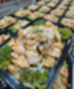 protein chicken Alfredo