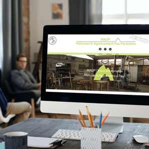 Site internet de MA2P, entreprise de menuiserie à Pau