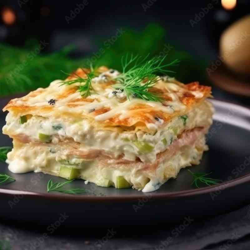 Recette de lasagnes au saumon et poireaux par Marché Frais Orgeval