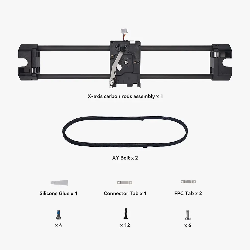 Thumbnail: Bambu Lab - X-Axis Carbon Rods Assembly (P1P, P1S, X1, X1C, X1E)