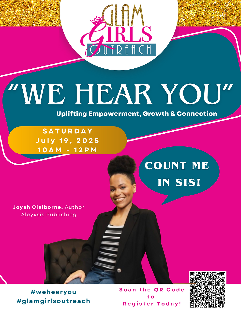 G.L.A.M. Girls "We Hear You" Outreach event 
