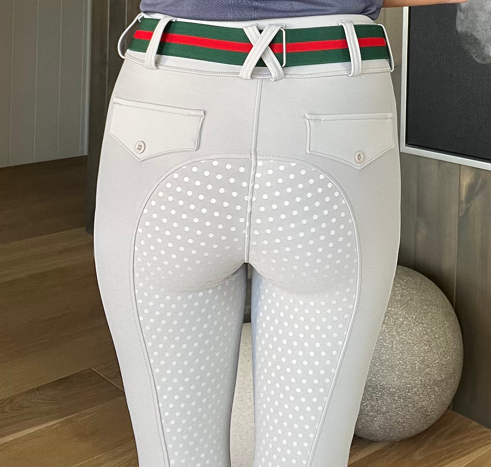 Thumbnail: Primo Sella Grip Hybrid Breeches Gray Mist