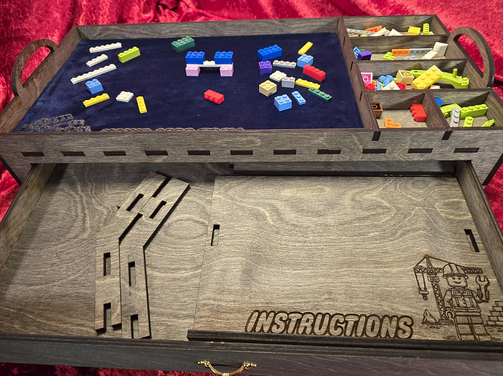 Thumbnail: Lego Lovers Construction Tray With Storage Drawers