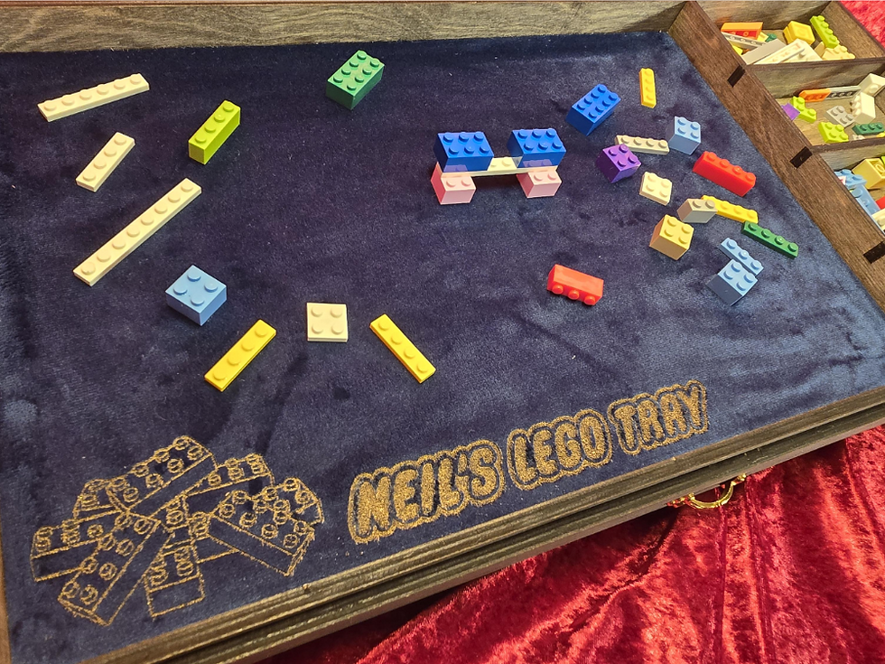 Thumbnail: Lego Lovers Construction Tray With Storage Drawers
