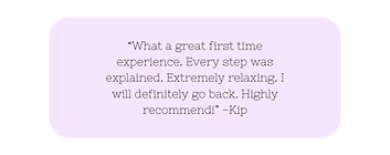 “Incredible first time experience getting a brazilian. Amaris made me feel comfortable and