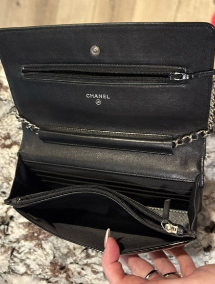 Thumbnail: CHANEL WOC Patent Leather Chanel BLK bag