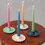 Thumbnail: Enamel flat flower candle holder