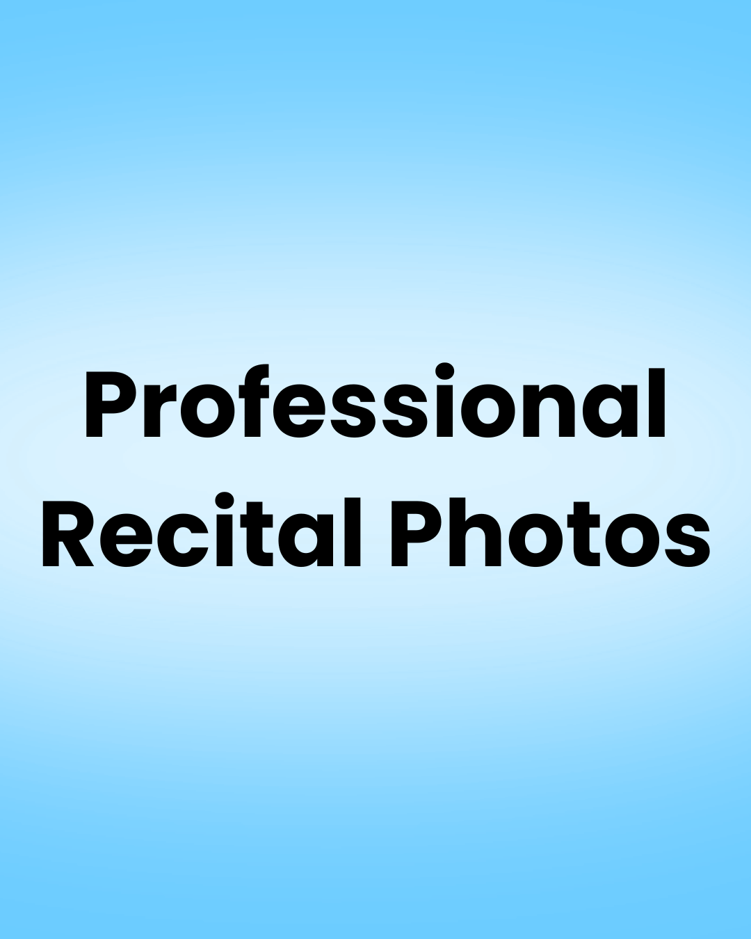 Professional Recital Photos