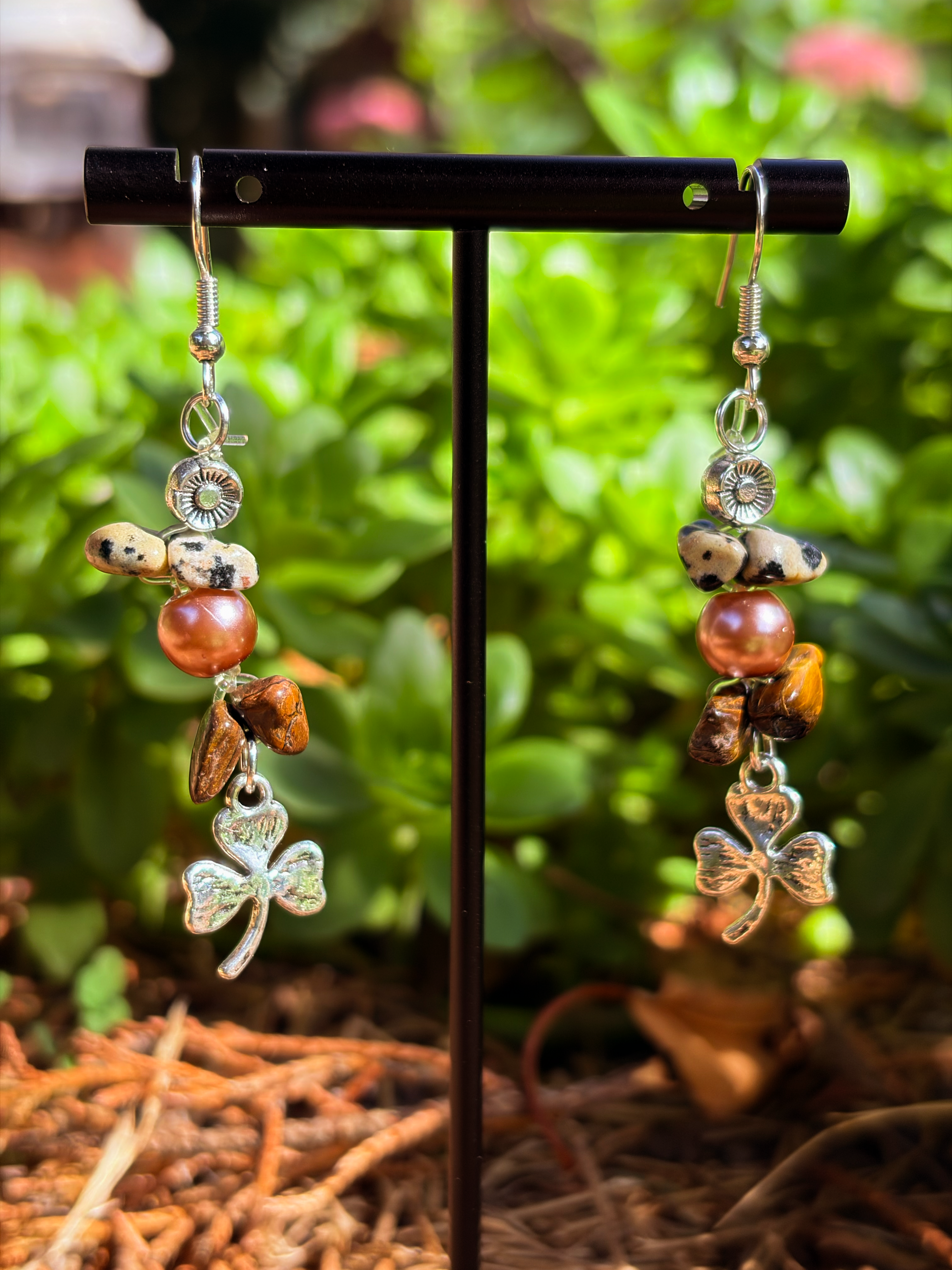 Beaded Lucky Charm Earrings