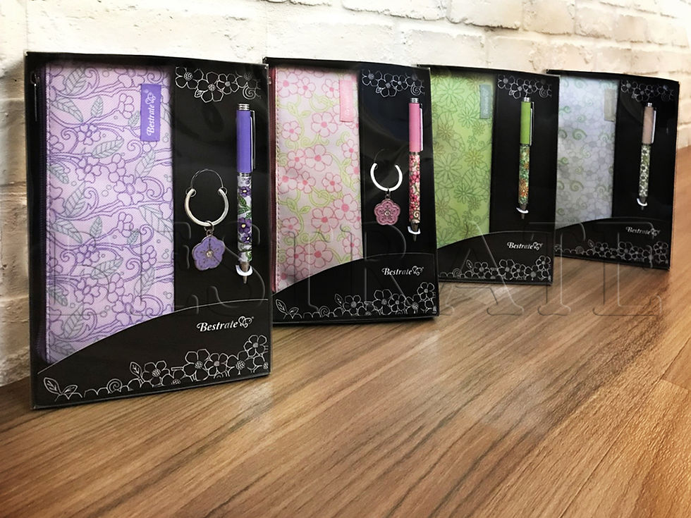 縮圖：禮盒-小花風格2PCS文具禮盒 BRHN0342C