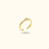 Thumbnail: Minimal Diamond Studded Ring - 18k gold plated Ring Adjustable