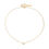 Thumbnail: Minimal Daily wear One Stone Necklace - 18k gold plated Necklace