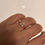 Thumbnail: Flower Ring - 18k gold plated Ring Adjustable