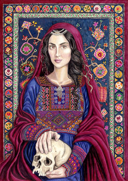 Mary Magdalene, Watercolour, Sold