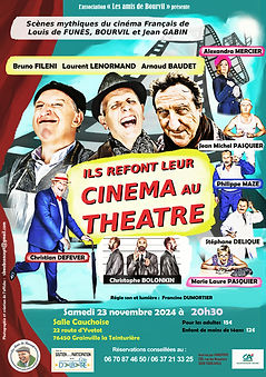 affiche ils refont leur cinema au theatre novembre 2024 Grainville la Teinturiere v 240708