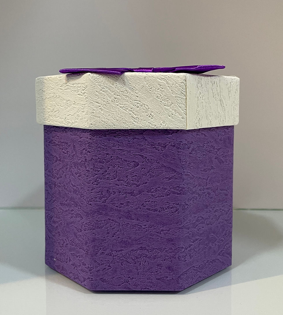 Hexagon small  gift box  