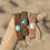 Thumbnail: SOL - Turquoise Woven Bracelet 