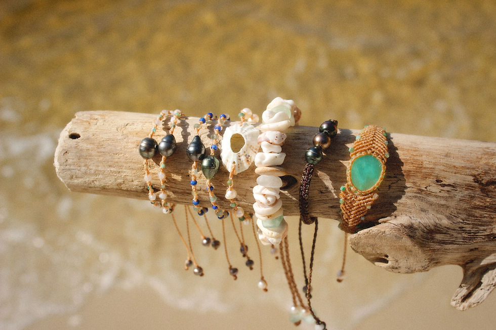 Thumbnail: LAS RUINAS - Shell + Sea Glass Bracelet