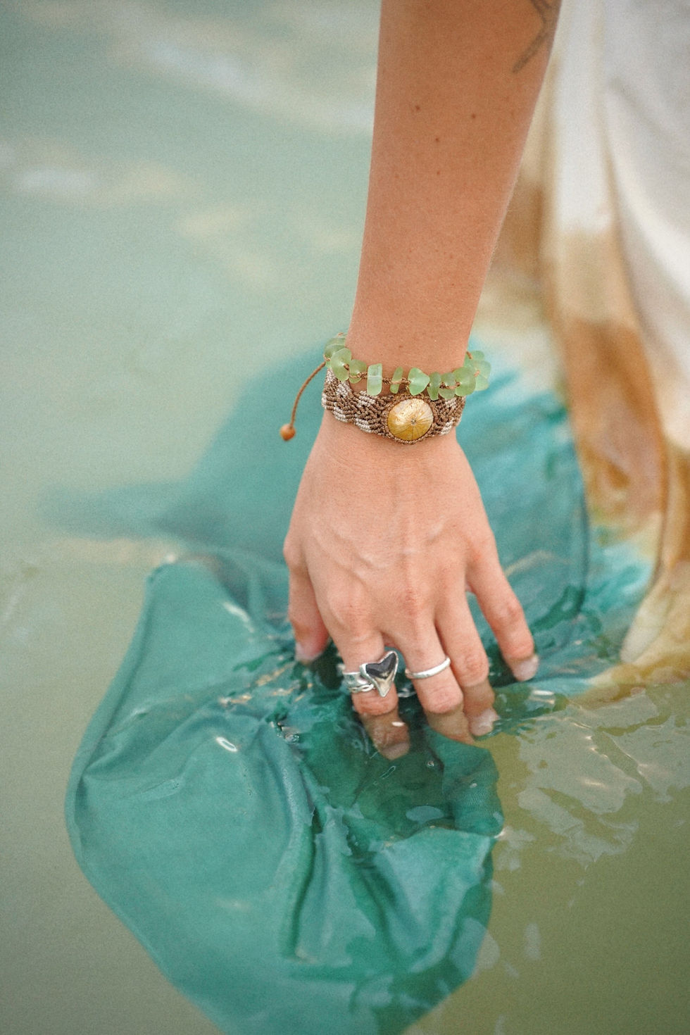 Thumbnail: MOJAVE - Sea Urchin Fossil Bracelet 