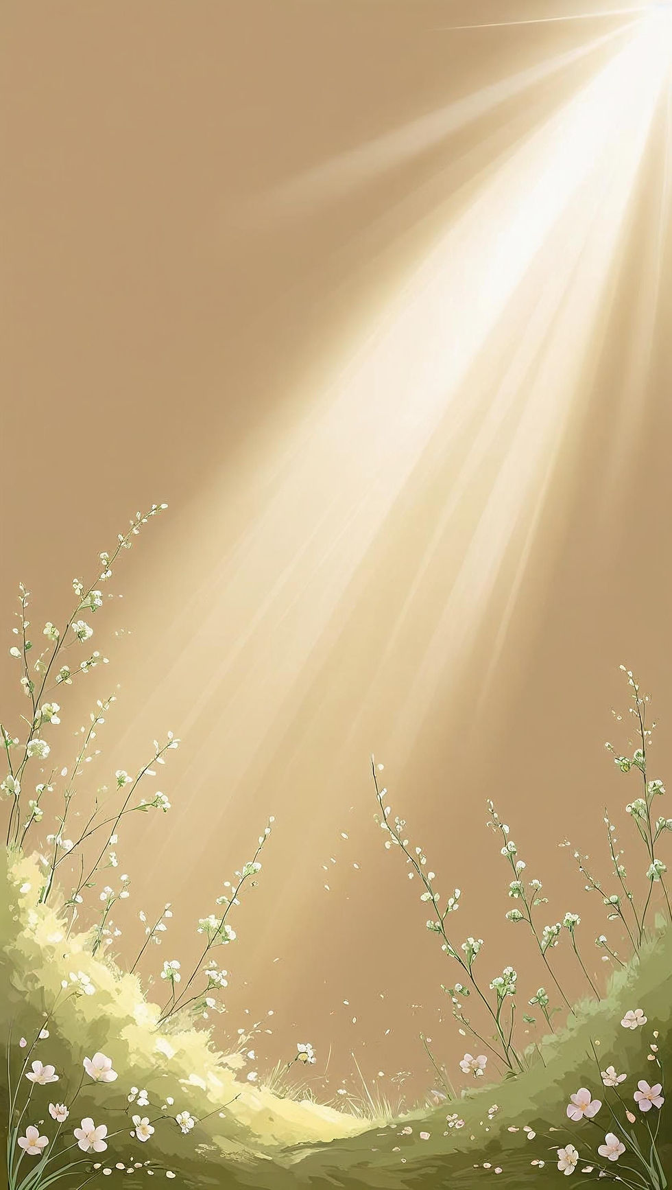 beautiful light tan solid slightly gradient with sunlight background. simple light gree