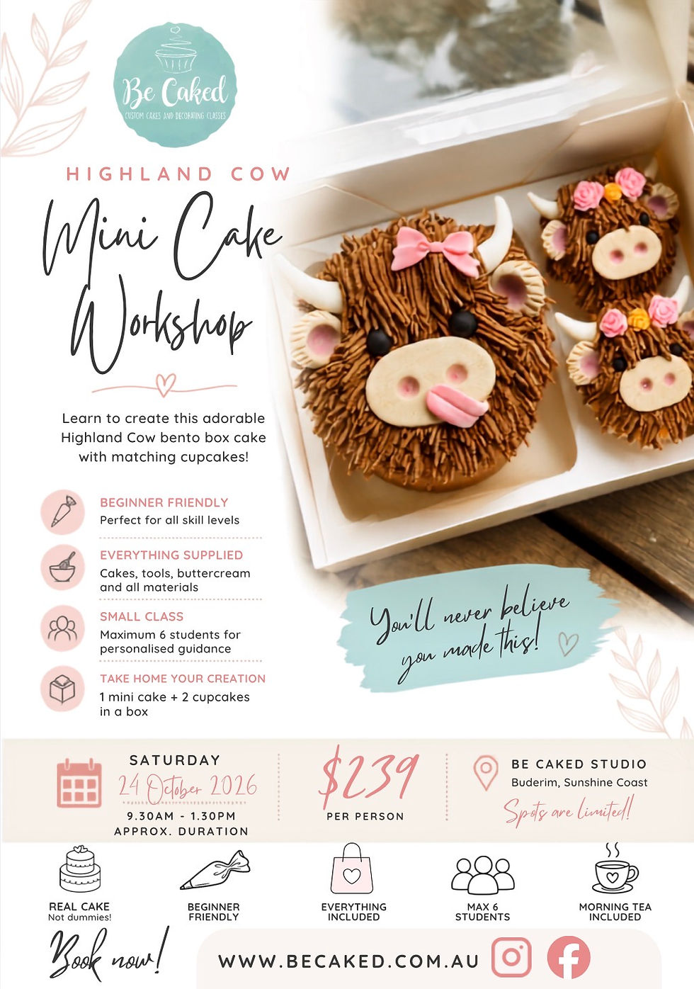 Thumbnail: Highland Cow Cake Decorating Workshop