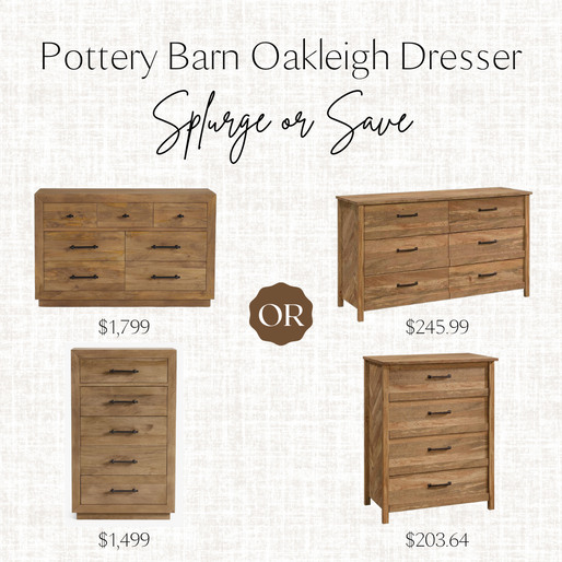 Pottery Barn Oakleigh Dresser Lookalike