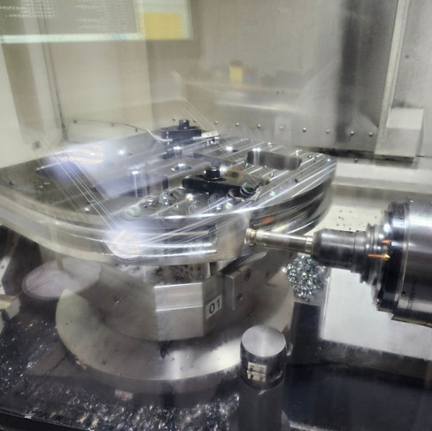 4140 HT bending dies being machined