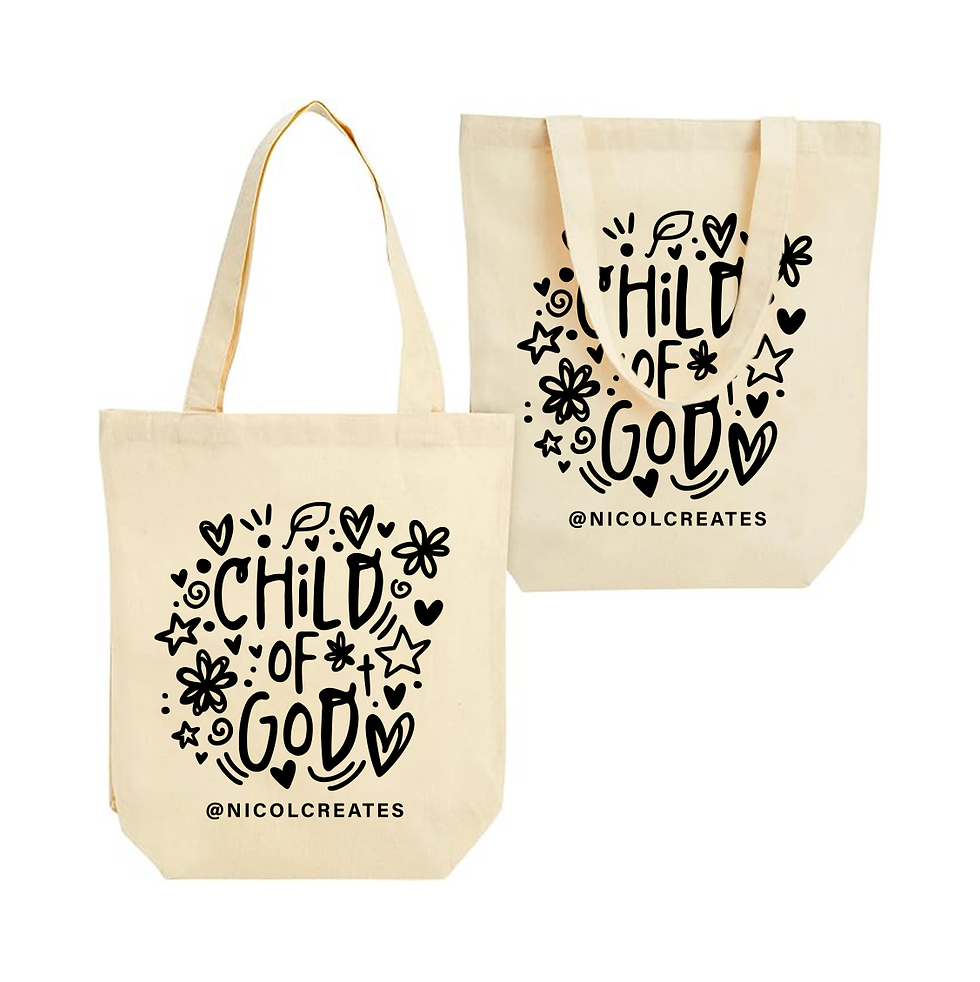 Miniatura: Child of God Canvas Tote Bag
