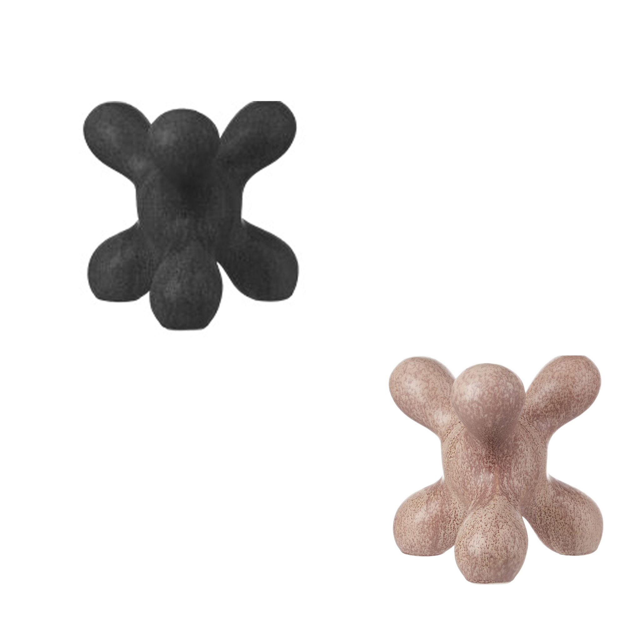 Ceramic Art Decor Duo - Molecular Style