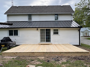 Brand New Platform deck completed in Richmond Indiana Maintenance Bros