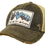 Thumbnail: Distressed Trucker Hat Peace Love Camping