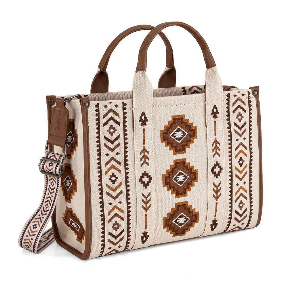 Thumbnail: Montana West Aztec Retro Arrows Dual Sided Print Large Tote/Crossbody