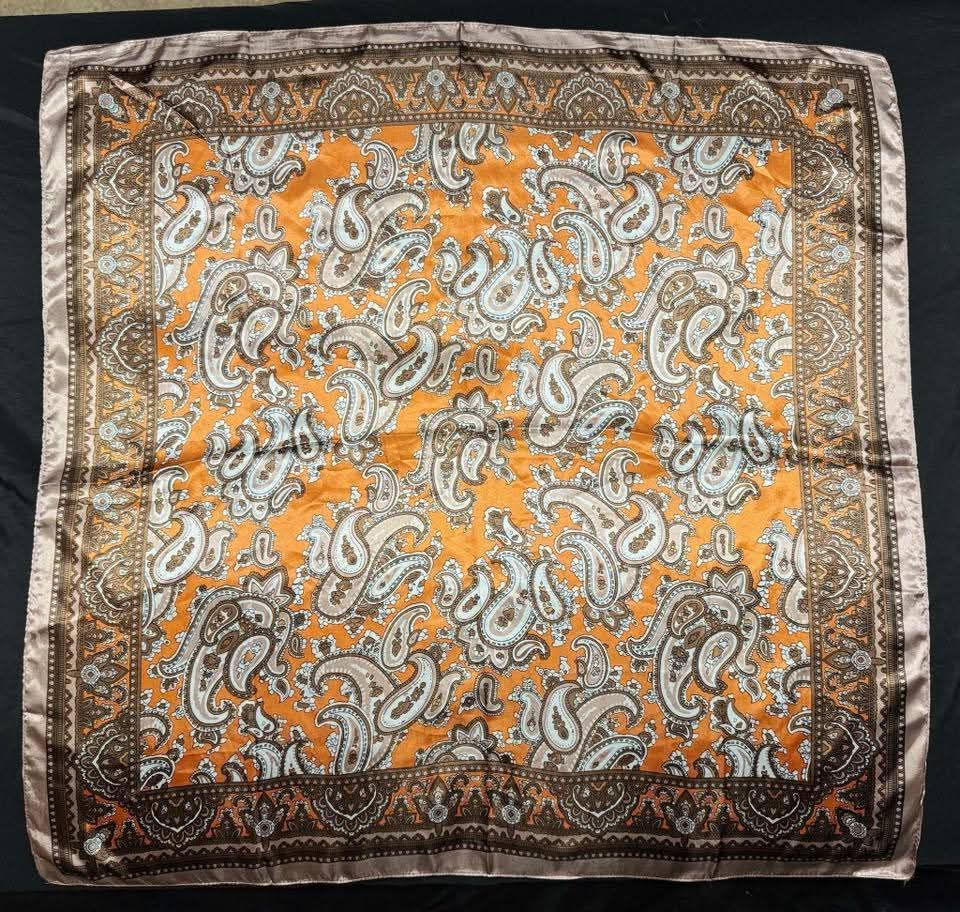 Thumbnail: Wild Rag Scarf Cowboy Scarves Buckaroo Bandana Cowgirl Paisley 