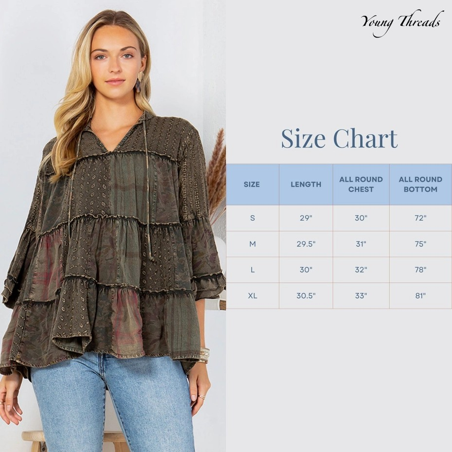 Thumbnail: Artistic Fusion Overdyed Jhabla Top with Embroidery