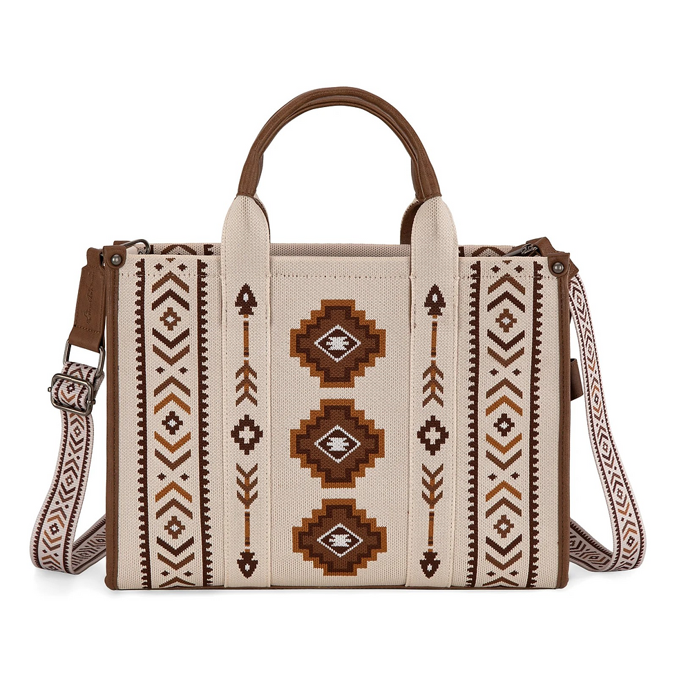 Thumbnail: Montana West Aztec Retro Arrows Dual Sided Print Large Tote/Crossbody