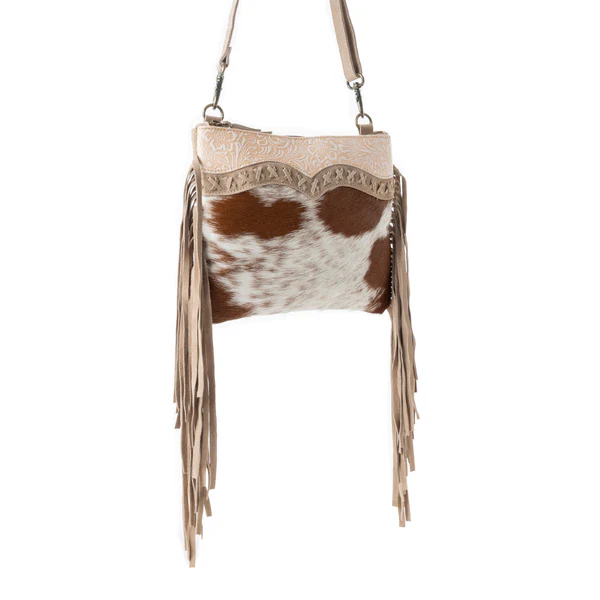 Thumbnail: MYRA Mesa Rebel Hairon Bag in Spotted Tan