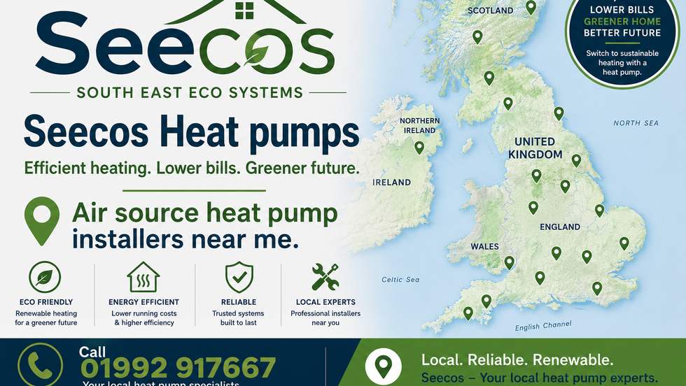 Seecos Heat pumps | Air source heat pump installers near me