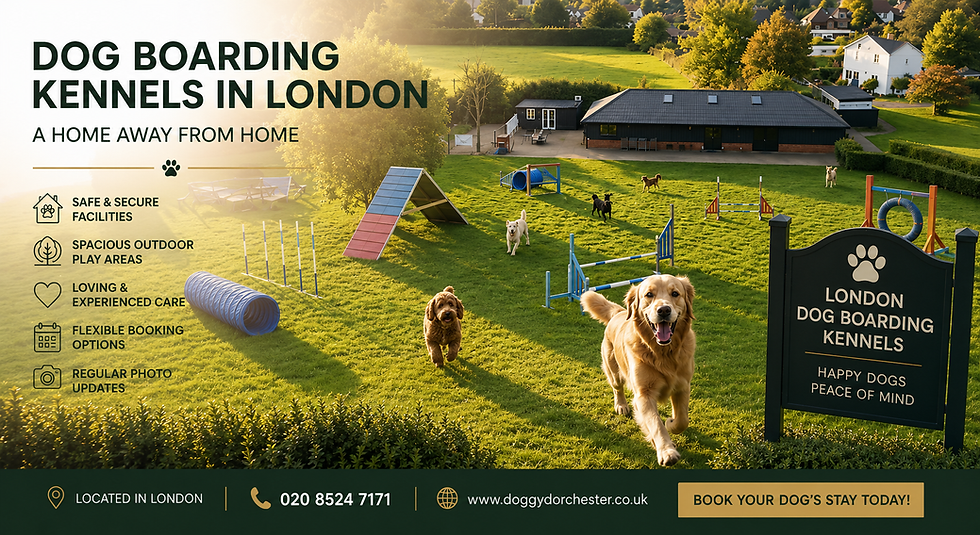 Dog Boarding Kennels in London - Doggy Dorchester
