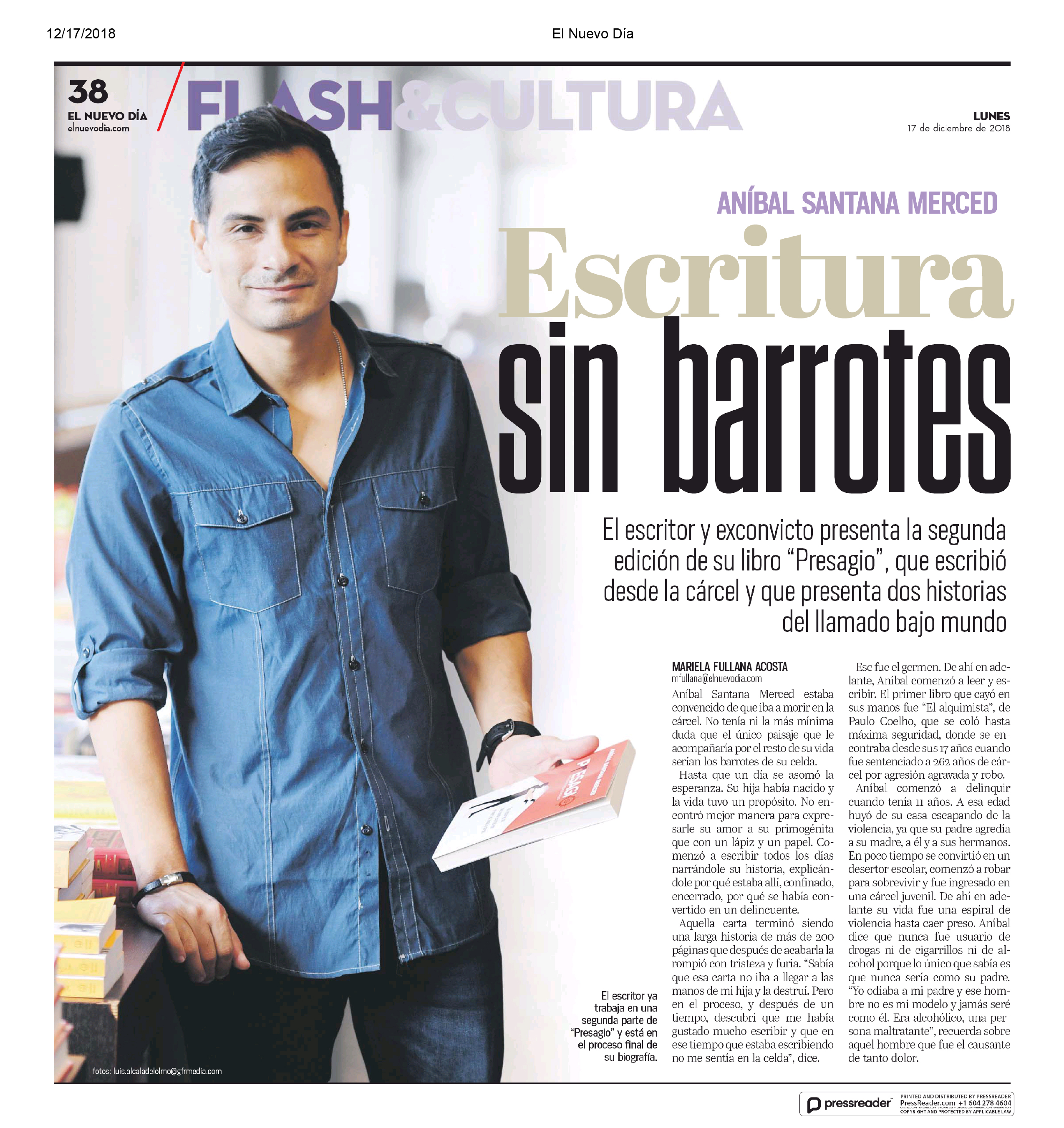 Escritura sin barrotes