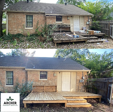 Residential Rear Deck Before & After