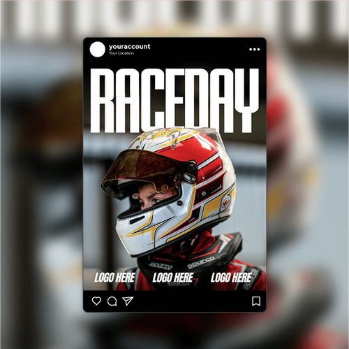 Weekday Racing Image Template Race Day Design KZ | Twosixone Design 24